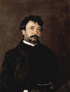 Valentin Serov Portrait of Italian singer Angelo Masini 1890 painting